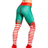 Weihnachten Leggings Frauen Sexy Hohe Taille Dünne Leggins Fitness Legging Damen Gedruckt Workout Leggings Stretch Hosen Hosen
