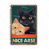 Vintage Cat | Metalen Poster